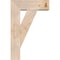 Ekena Millwork Traditional Block Smooth Bracket w/ Offset Brace, Douglas Fir, 7 1/2"W x 22"D x 34"H BKT0806X22X34TRA05SDF - alternate 4